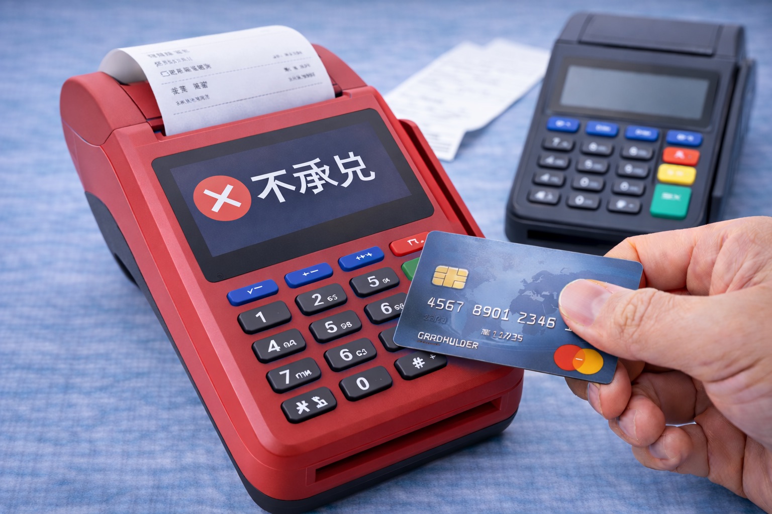 POS机刷信用卡显示不承兑?刷几笔比较合适?