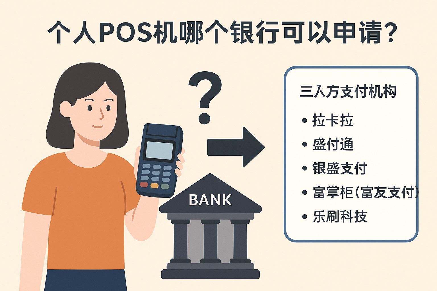 个人POS机哪个银行可以申请